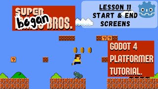 Godot 4 Platformer Tutorial  Episode 11  Start and End Screens [upl. by Qooraf]