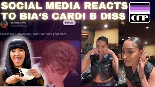 Social Media Reacts to New Cardi B Diss Song by BIA [upl. by Yarased]