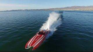 Insane 2700HP 40 Skater Running at Full Speed in Lake Havasu [upl. by Margie]