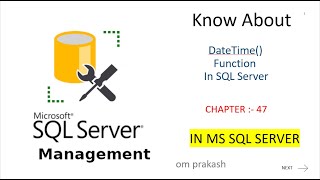 DateTime Function in sql server [upl. by Sissy]