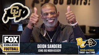 Deion Sanders talks ColoradoBaylor matchup amp Travis Hunter s versatility  Big Noon Kickoff [upl. by Farley]