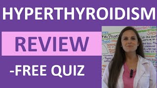 Hyperthyroidism  Hyperthyroid Endocrine Nursing Symptoms Treatment Pathophysiology NCLEX [upl. by Annaicul603]