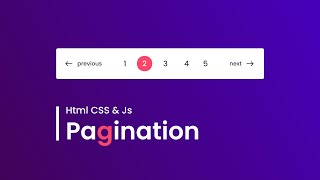 How To Make Pagination In Website Using HTML CSS And JavaScript [upl. by Aniratak738]