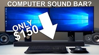 Sound Bar For COMPUTERS Surprisingly Good [upl. by Jerman]