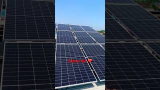 550 Waat jinko solar panels system installation ☺️ viralvideo [upl. by Ydissac825]