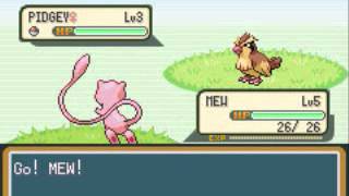 How To Easily Get A Mew In Pokemon Fire Red Obeying [upl. by Anailli]