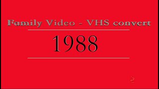 Family Video  VHS Convert  1988 4K [upl. by Asoj]