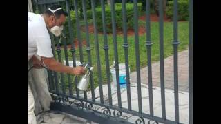 Professional paint for aluminum railings [upl. by Akenet]