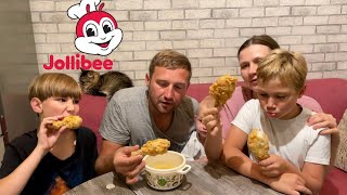 WE ARE SHOCKED BY CHICKENJOY Cooking Filipino Jollibee chicken [upl. by Polivy]