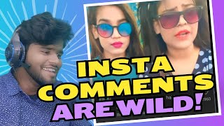 INSTA COMMENTS ARE WILD MEME REACTION PART 2 [upl. by Akcirehs]