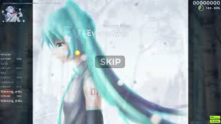 osustandart Hatsune Miku  Everwhite Normal difficulty   Skin  Komori  Winter БЕРЁЗКИ [upl. by Astraea]