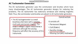 ac Tachogenerator [upl. by Sachi]