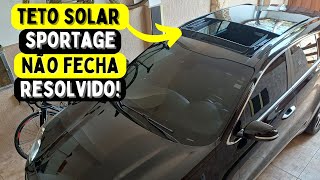 TETO SOLAR KIA SPORTAGE LIMPEZA E LUBRIFICAÇÃO SOLUÇÃO TETO COM PROBLEMA NO FECHAMENTO😎 [upl. by Aynnat]