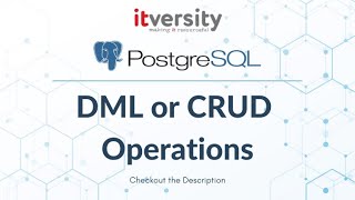 Mastering SQL  Postgresql  DML or CRUD Operations Creating Table [upl. by Alben]