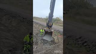 excavator sweden grävmaskin video shorts shortvideo operator reels construction [upl. by Naejarual]