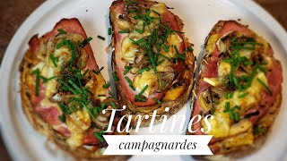 RECETTE TARTINES CAMPAGNARDES amp GOURMANDES [upl. by Publea]