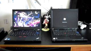 Lenovo ThinkPad T420 vs T61 Boot Race [upl. by Ehcor]