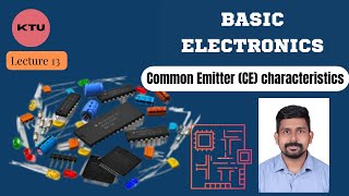 EST 130 BASICS OF ELECTRONICS ENGINEERING  Common Emitter CE Characteristics [upl. by Konstantin]