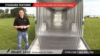 Awesome Car Trailer  Tour the Featherlite Model 1641 [upl. by Eustazio]