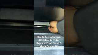 Honda Accord Cabin Air Filter honda hondacivic hondaaccord short shorts shortvideo automobile [upl. by Nyladnek405]