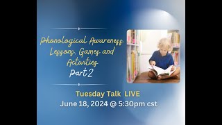 Phonological Awareness Kindergarten to First Grade [upl. by Criswell]