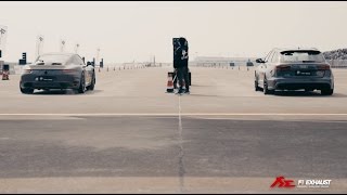 Porsche 991 TurboS VS AUDI RS6 l Fast4ward 14 Mile Drag Racing  Champions Road [upl. by Asor683]