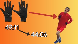 Does wearing gloves affect your running speed [upl. by Bouchier369]