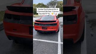 THIS CAMMED 5TH GEN CAMARO HAD THE MOST INSANE CENTER EXIT EXHAUST EVER NEED TO DO THIS TO MINE [upl. by Geri]