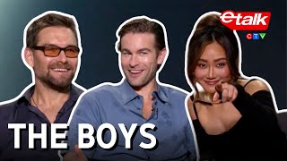 The Boys cast REACT to Homelander memes amp REVEAL their fave Toronto restaurants  Etalk Interview [upl. by Jayson776]