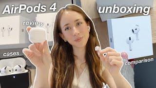 AirPods 4 Unboxing amp Review 🎧🤍  active noise cancellation new features first impression [upl. by Lise]