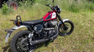 Yamaha SCR 950 with Falcon Exhaust  Project completed [upl. by Afas]