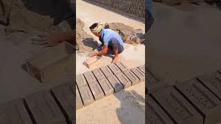 WATER SOIL SAND MIXED CLAY AND MADE BRICKS BRICK SATISFYING BEEFCUTTER SHORTVIDEO [upl. by Kaleena615]