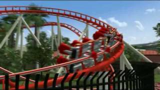 Hollywood Rip Ride Rockit coaster virtual ground view [upl. by Akinat]