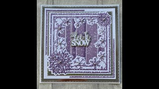 Sentimentally Yours Festive Fancy Frames Snowflakes in Lilac [upl. by Eerdua]