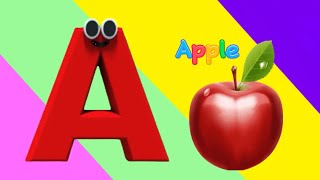 A is for Apple 🍎  Fun ABC Phonics Song for Kids [upl. by Arawaj258]