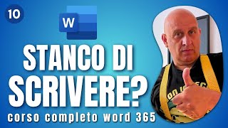 Come usare la dettatura automatica con Word 365 Italiano  Corso completo word 365 2024 [upl. by Uchish]