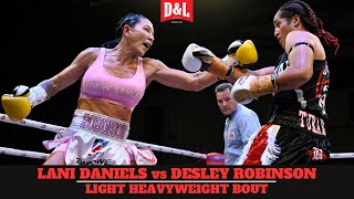 Lani Daniels vs Desley Robinson  Womens IBF Light Heavyweight World Title Fight [upl. by Adihahs]