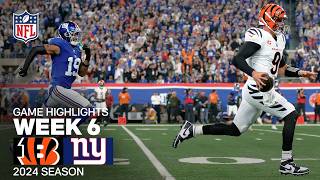 Cincinnati Bengals vs New York Giants Game Highlights  NFL 2024 Season Week 6 [upl. by Eihctir296]