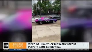 Video of Luka Doncic stuck in traffic going viral [upl. by Janicki273]