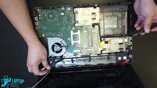 Laptop Toshiba Qosmio X875 Q7280 Disassembly Take Apart Sell Hard drive motherboard cpuheatsink [upl. by Selden]