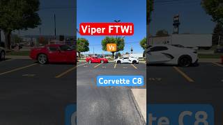 Dodge Viper vs Corvette mid engine which would you take Leave comments below [upl. by Brunk]