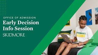 Early Decision Information Session [upl. by Wycoff]