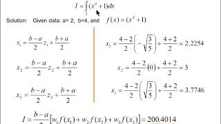 Problems on GaussQuadrature 2point and 3point formula by Keshav Jadhav [upl. by Barnett846]