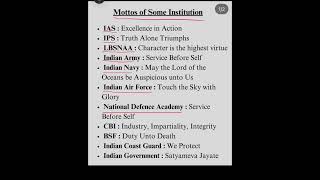 Mottos of Indian Institutions mottos indianinstitutions generalknowledge gk samepinch24 viral [upl. by Kho]