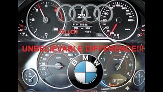 AUDI A4 2014 30 TDI VS BMW 330D F31 [upl. by Alikahs]