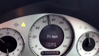 Mercedes E320 CDI Acceleration 060 Auto 204 bhp 2005 [upl. by Raynah]