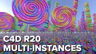 Multi Instances  Easily Work in Scenes with Millions of Clones New in C4D R20 [upl. by Osugi829]