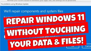 How To Reinstall Windows 11 Without A USB Stick Or Losing Any Programs Settings Or DATA [upl. by Alyak887]