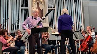 WSO rehearsal featuring bassoonist Chuck Ullery Feb 29 2020 [upl. by Attenyw904]