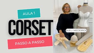 DIY COSTURA DO CORSET  Faça você mesmo I Tutorial de costura de espartilho I Estruturação  Molde [upl. by Catlaina691]